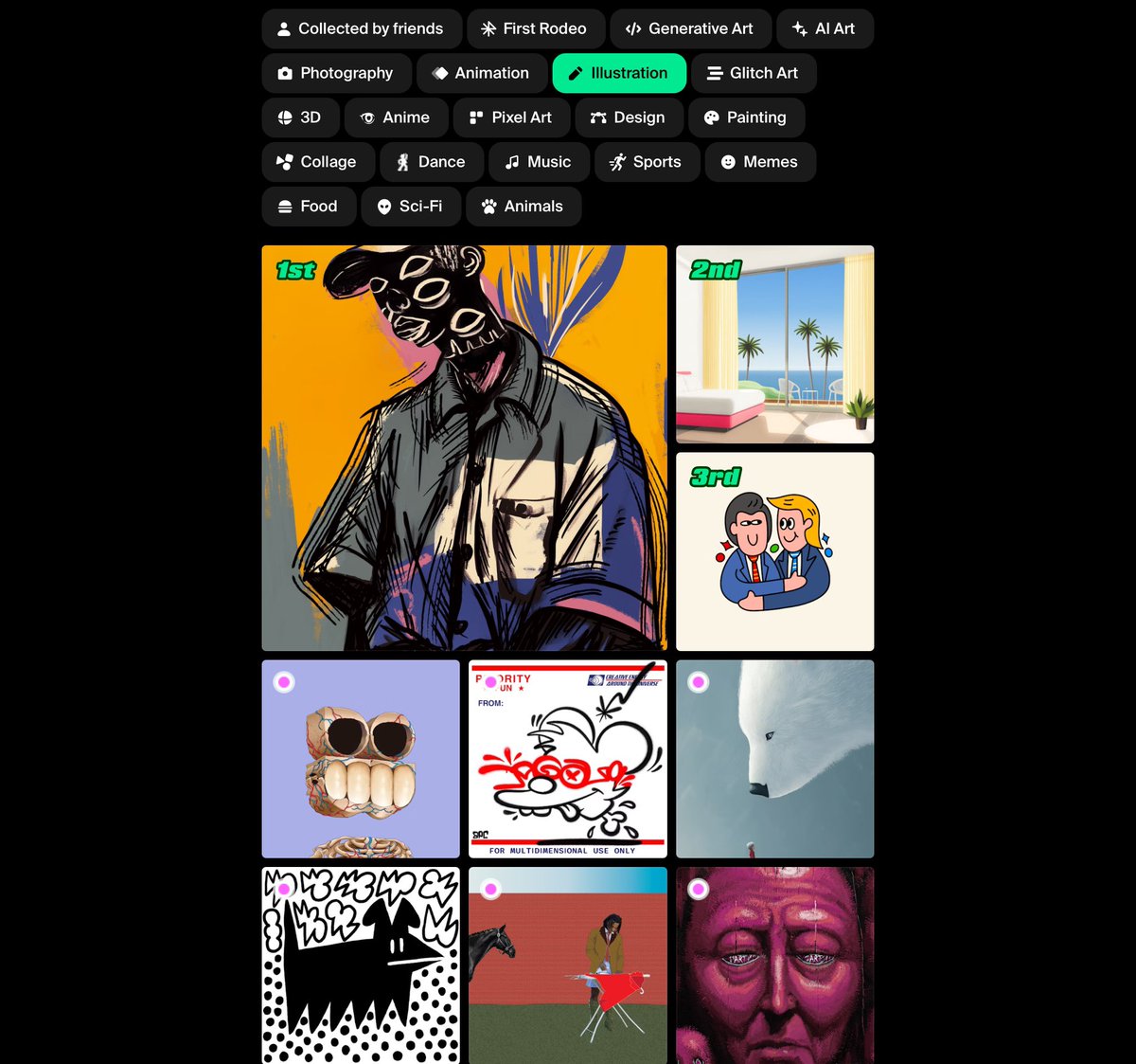 An amazing day at <a href="/rodeodotclub/">Rodeo</a>  I’m ranked number 5 in the #ilustration category. I love this process💯!!! Tnkx Fam 🫶🏼✨