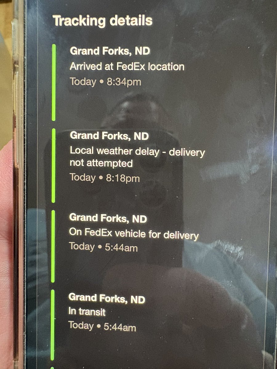 Hey <a href="/Target/">Target</a> why do you choose <a href="/FedEx/">FedEx</a> to deliver for you? Am I allowed to choose <a href="/UPS/">UPS</a> at the time of purchase? There was no weather delay today… at 8:18 p.m.  it was sunny and clear skies.