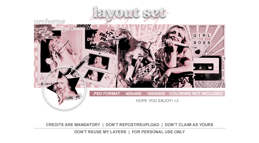 ᅠᅠ[ PREMIUM, LAYOUT SET ]  ୨୧  ⏤  SABRINA CARPENTER. ☆‌

⭒  retweets and likes are very appreciated !
⭒  LINK: deviantart.com/archerps/art/S…