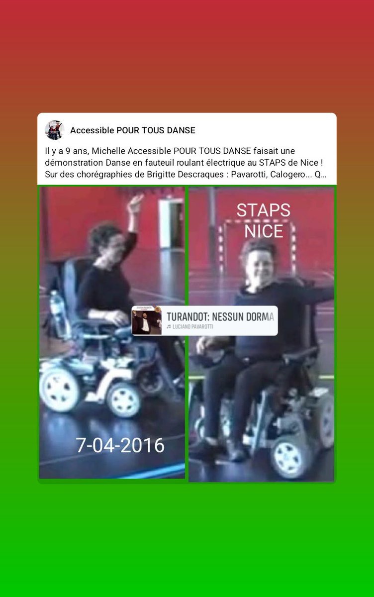 AccessibleDANSE's tweet photo. @AccessibleDANSE #danseenfauteuilroulantelectrique https://t.co/YtfG5YPMpS
