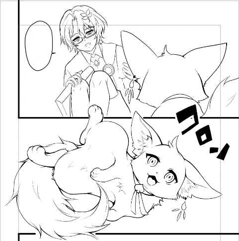 猫ちゃんアクスタ来てウキウキしながら描いてたけど原稿始めちゃって手が付けられなくなってる落書き漫画いつになったら描けるんだろう😇3Pくらいだし無配にしようかな…😂 