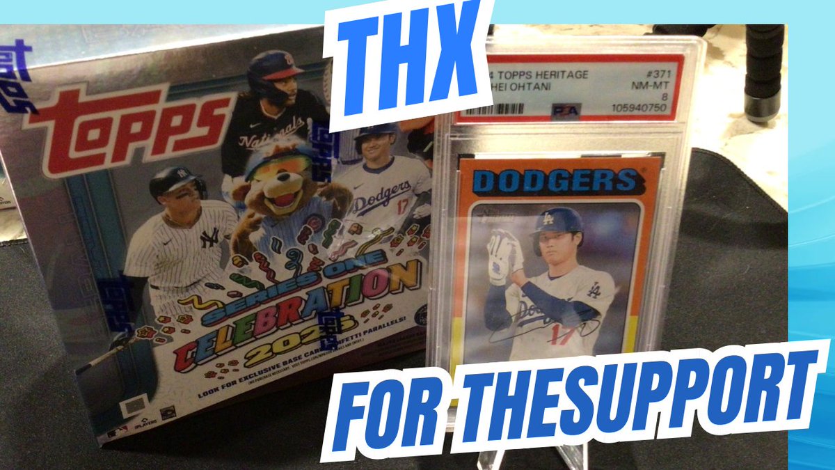 20k YouTube subscribers Giveaway!
thx again for the help! I don’t make money on any of this stuff btw! Just for fun.
2025 Topps Celebration Megabox AND  2024  Topps  PSA Ohtani Card! Winner  Monday
Like✅
Follow✅
Repost✅ +  Tag  friends  for  more  entries!