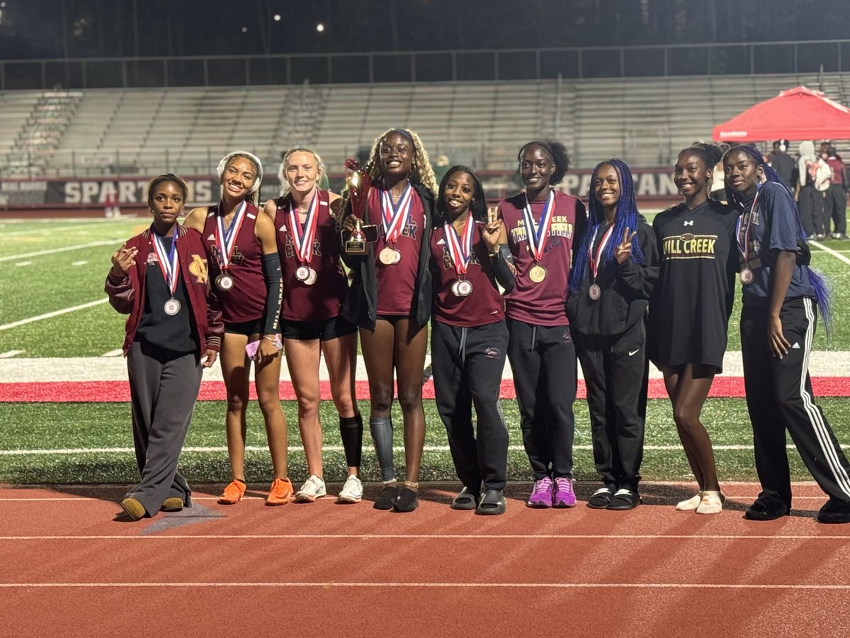 Mill Creek Girls Track and Field wins the GAC Classic tonight. Go Hawks!