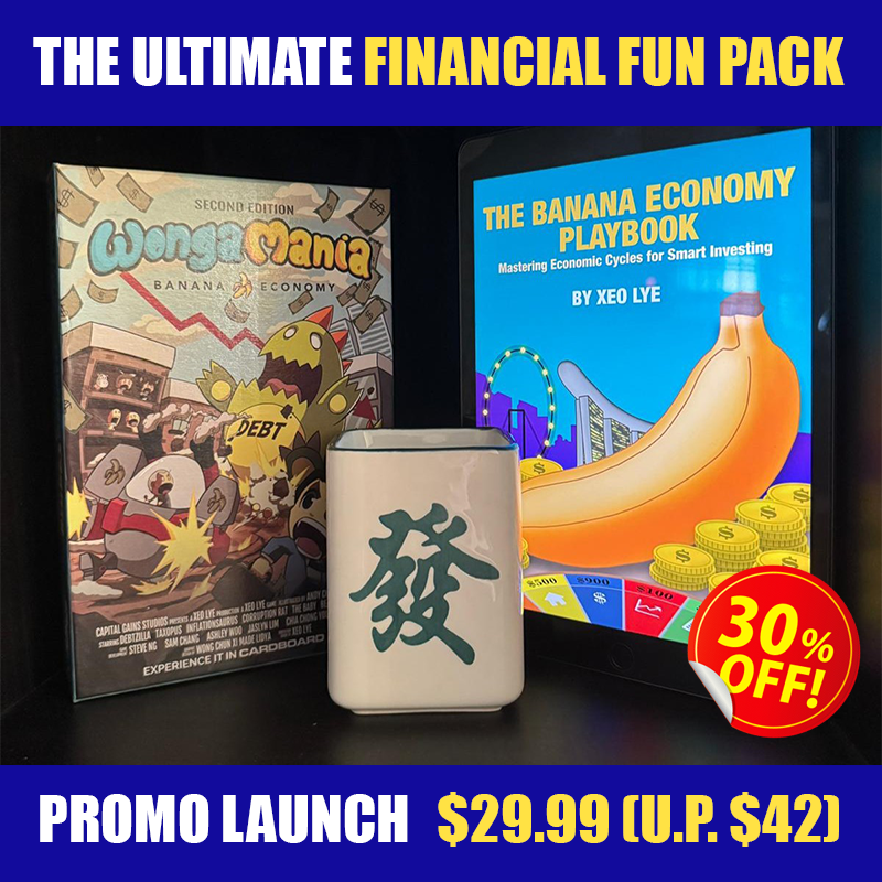 CapitalGainsGrp's tweet photo. 📘 Now Available: The Banana Economy Playbook
Master economic cycles &amp; smart investing
Perfect for beginners, educators &amp; designers.
Ebook Launch promo from $2.99
Bundle: Ebook + Wongamania Board Game at $29.99 (U.P. $42)
👉 https://t.co/G0v6bPW3ey
#investing #boardgames https://t.co/OIPxl3hIc4