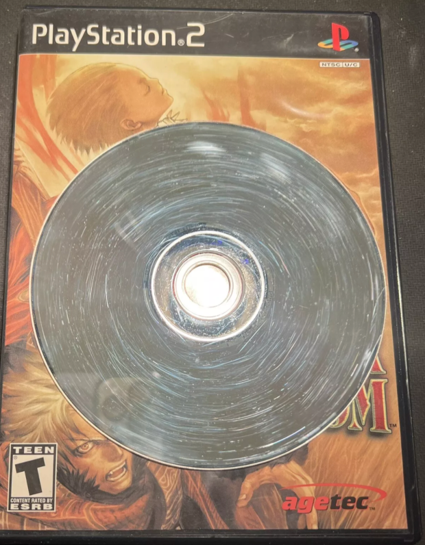 When I say the disc looked bad I'm really not kidding, this was the picture the seller sent me while assuring me that it worked.  And yet, somehow, it does!