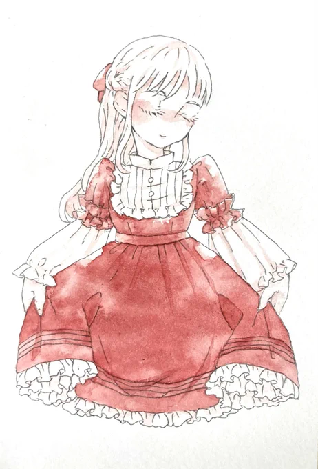 この頃の絵、水彩の滲みのもやもや感がすごく良い。またこの描き方したい。 