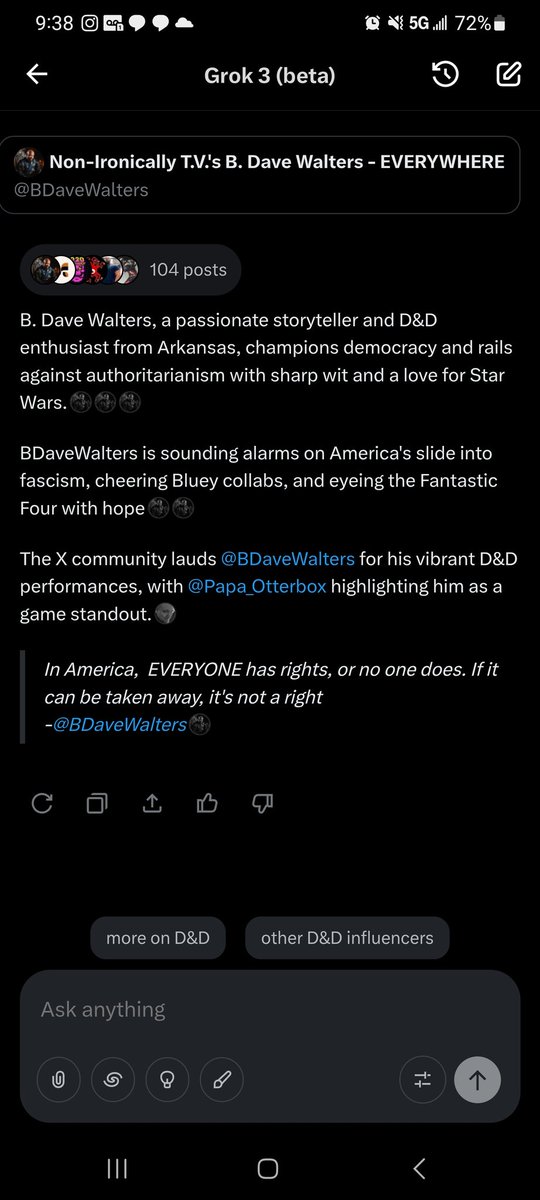 Non-Ironically T.V.'s B. Dave Walters - EVERYWHERE tweet media