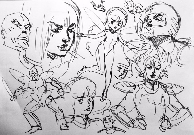 記憶で描いたダンバインです。 