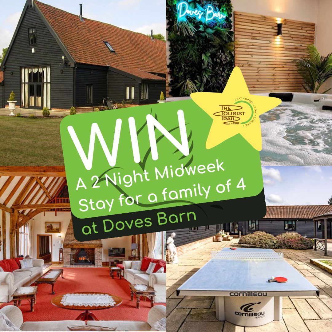 DAY 1 - 🐣 Good Friday 🐣

🐰✨ WIN a 2-night midweek stay for a family of 4 at Doves Barn worth £2000! ✨🐰

📍 Doves Barn | Suffolk 

ENTER HERE 👉 thetouristtrail.org/day-1/

#EasterGiveaway #WinAStay #DovesBarn #TheTouristTrail