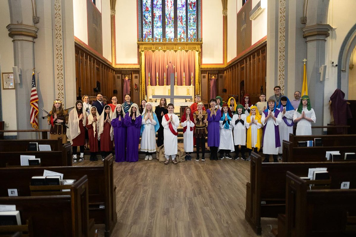 We are an Easter people and Alleluia is our Song! 

Photo Credit: Saint Catherine School, Norwood 

 #EasterPeople #Alleluia #FaithInspiration #CatholicCommunity #SaintCatherineSchool #NorwoodEvents #EasterJoy #ReligiousEducation #FaithFilled #CommunitySpirit