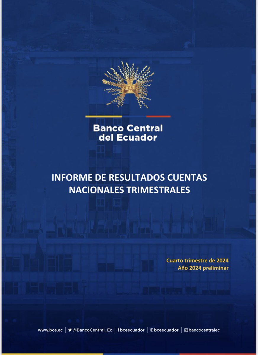 MashiRafael's tweet photo. Informe trimestral del Banco Central que debió ser entregado el 30 de marzo -como se lo ha hecho en los últimos 20 años-, sin embargo, fue postergado para el 15 de abril.
Confirma que año 2024 DECRECIMOS 2%.
¡INÚTILES!
#NosGobiernanDelincuentes https://t.co/P3NrDHJQjP
