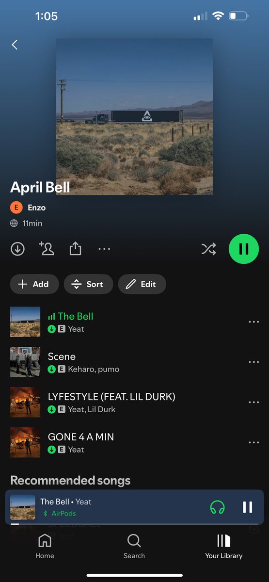 THIS MY PLAYLIST FOR THE NEXT WEEK🔔