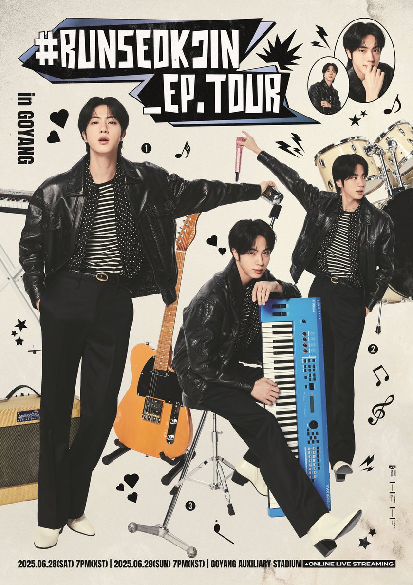 — Los dos conciertos de #JIN en GOYANG, oficialmente SE TRANSMITIRÁN ONLINE también 🥳.

• Las fechas son para el 28 y 29 de Junio. 

JIN IS COMING 
RUN SEOKJIN EP TOUR  
RUNSEOKJIN TOUR IS COMING 
#Jin_TOUR #RUNSEOKJIN_epTOUR