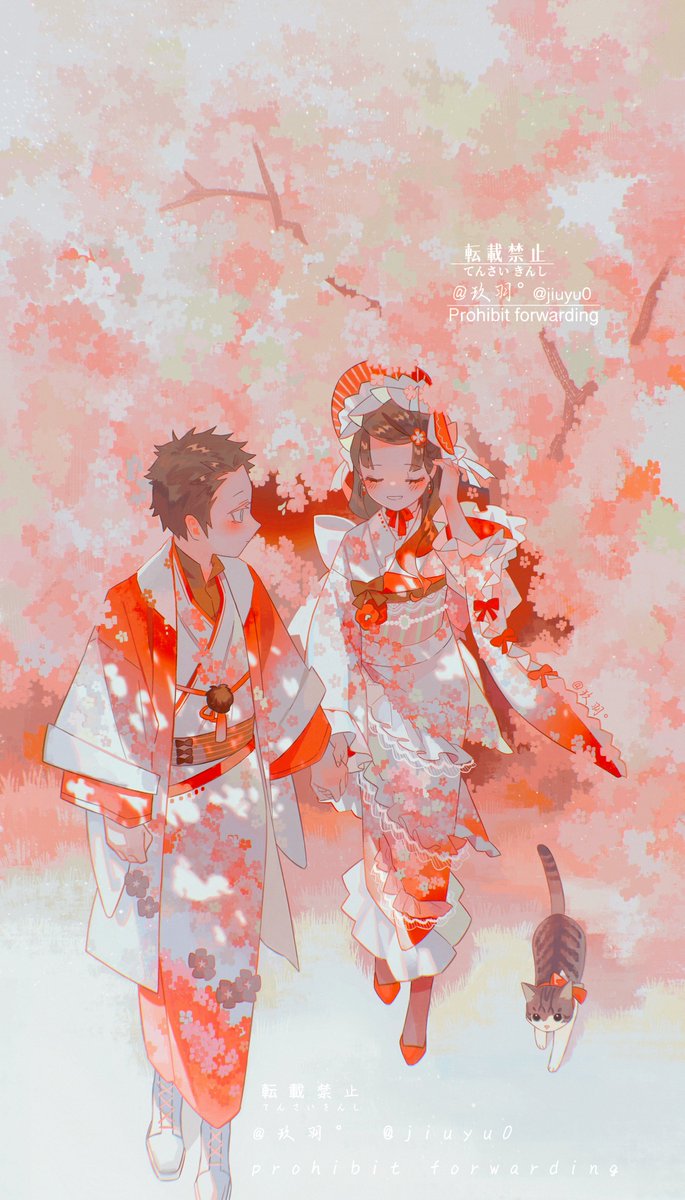 jiuyu0's tweet image. 「春天的影子」

#狛恋 #狛治 #恋雪 #猗窩座 #鬼滅の刃