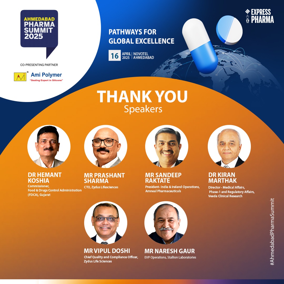 ExpPharma (@exppharma) on Twitter photo We thank all our Speakers for extending their support in making the #AhmedabadPharmaSummit 2025 - A Grand Success | Part 1
<a href="/amipolymerindia/">Ami Polymer Pvt Ltd</a> <a href="/Viveka_Roy/">Viveka Roychowdhury</a> <a href="/LNair23/">Lakshmipriya Nair</a> <a href="/rbhatkal/">Rajesh Bhatkal</a> <a href="/Kalsomekals/">Kalyani Sharma</a> We thank all our Speakers for extending their support in making the #AhmedabadPharmaSummit 2025 - A Grand Success | Part 1
<a href="/amipolymerindia/">Ami Polymer Pvt Ltd</a> <a href="/Viveka_Roy/">Viveka Roychowdhury</a> <a href="/LNair23/">Lakshmipriya Nair</a> <a href="/rbhatkal/">Rajesh Bhatkal</a> <a href="/Kalsomekals/">Kalyani Sharma</a>