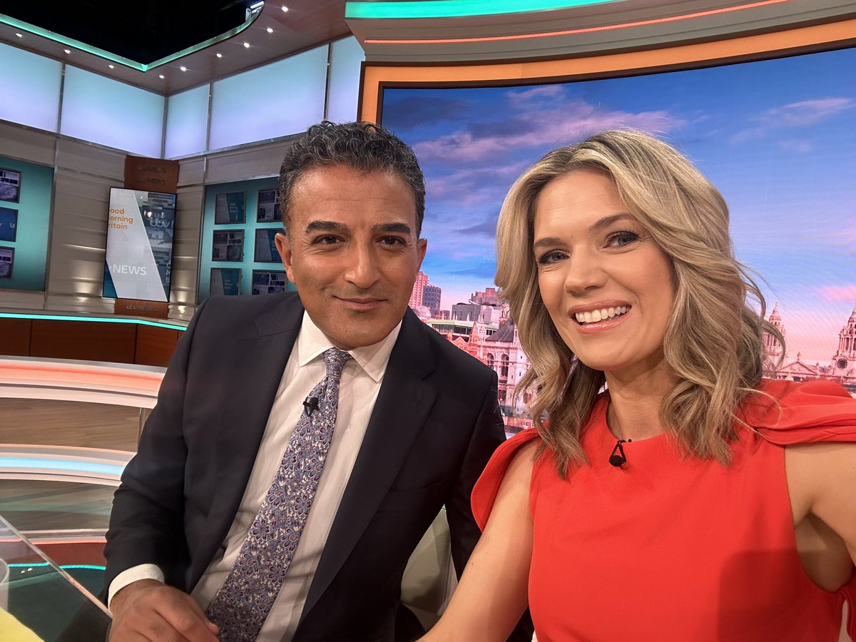 Charlotte Hawkins (@charlottehawkns) on Twitter photo Morning! Here with <a href="/adilray/">Adil Ray OBE</a>, spend your Good Friday with us here on <a href="/GMB/">Good Morning Britain</a> Morning! Here with <a href="/adilray/">Adil Ray OBE</a>, spend your Good Friday with us here on <a href="/GMB/">Good Morning Britain</a>