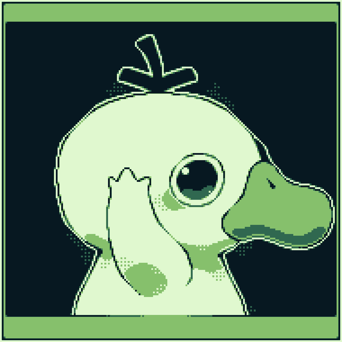 Day 231: 🟢⚫🦆
#pixelart