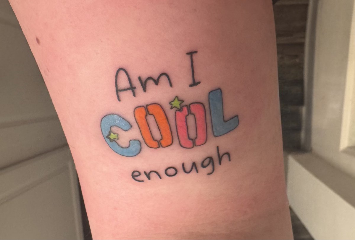 wickedfashixn's tweet photo. newest addition to the tattoo family #amicoolenough @Michael5SOS https://t.co/Aa6yTTHb2O
