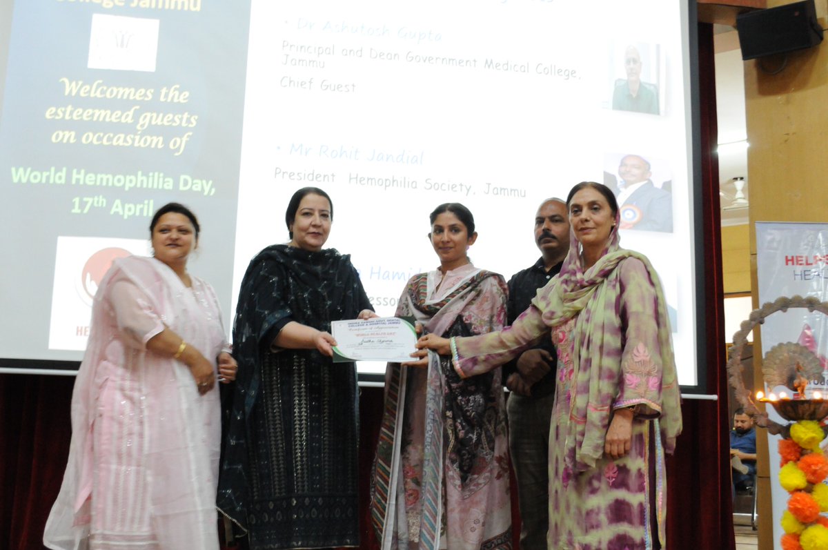 iggdcjammu's tweet photo. Indira Gandhi Government Dental College celebrated World Haemophilia Day https://t.co/YGv48rSDRM