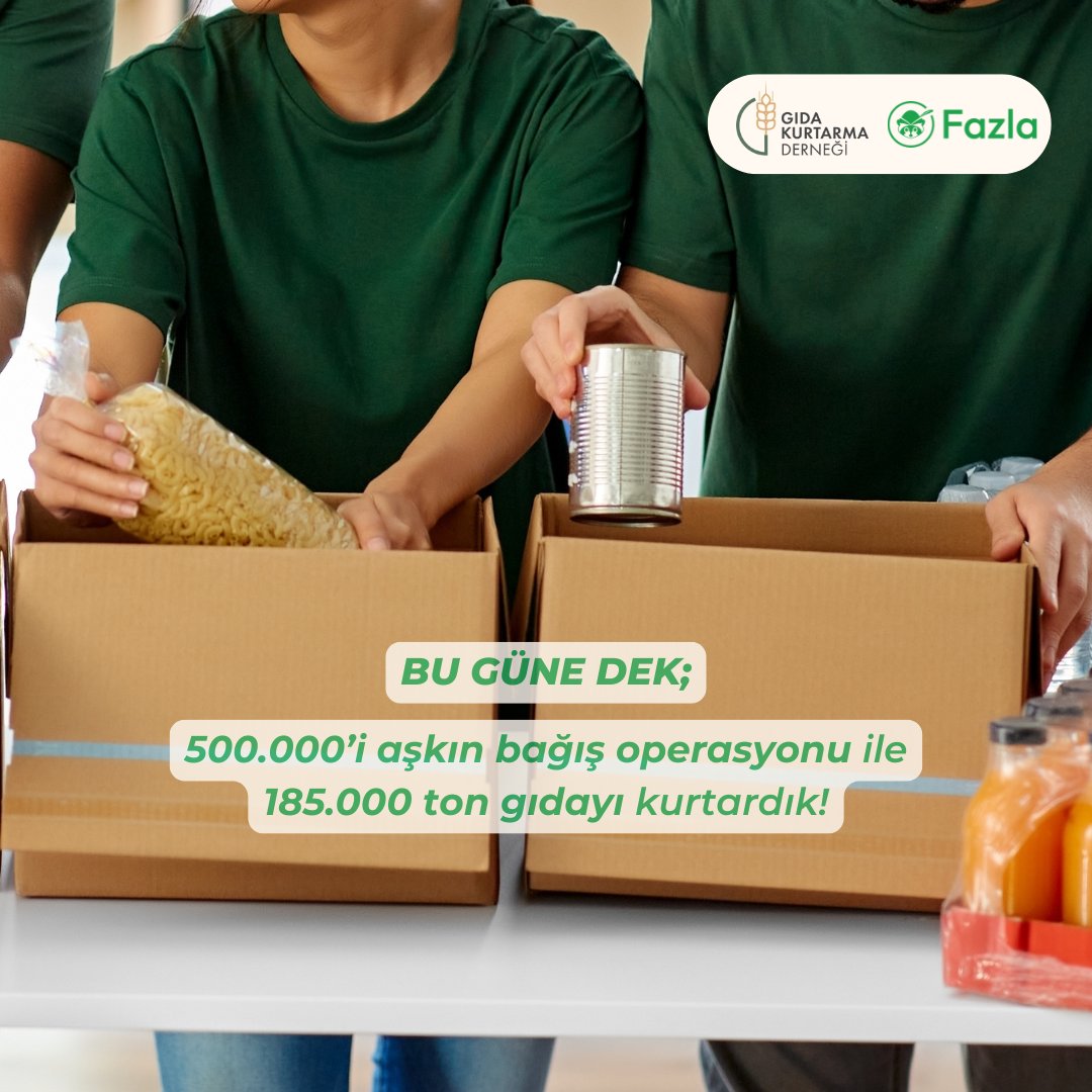 GidaKurtarmaDer's tweet photo. 💚 Fazlayı faydaya dönüştürüyoruz! 
🌱 72 ilde, 200+ gıda bankamızla 1.75 milyon kişiye ulaştık, 185.000 ton gıdayı kurtardık!
Her kurtarılan gıda, geleceğimiz için bir adım.
Sen de katıl, israfı birlikte durduralım! 💚 https://t.co/Dckgv7NXny