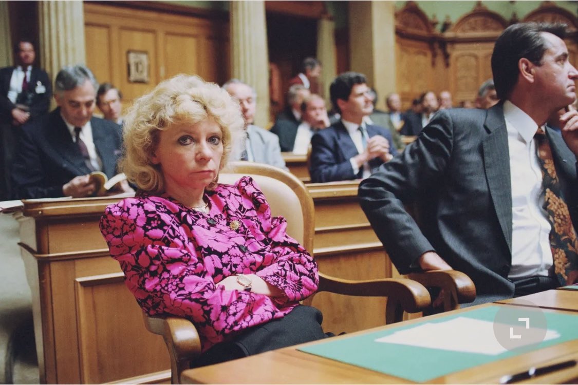 Sie war eine Schweizer Ikone der Gleichberechtigung! 
Gegen Brunner wurde eine Schlammschlacht veranstaltet, wie die Schweiz sie bis dahin nicht gesehen hat.
Sie war der Grund  warum ich mich für die aktive Politik entschieden habe. R.I. P 🌺#christianebrunner