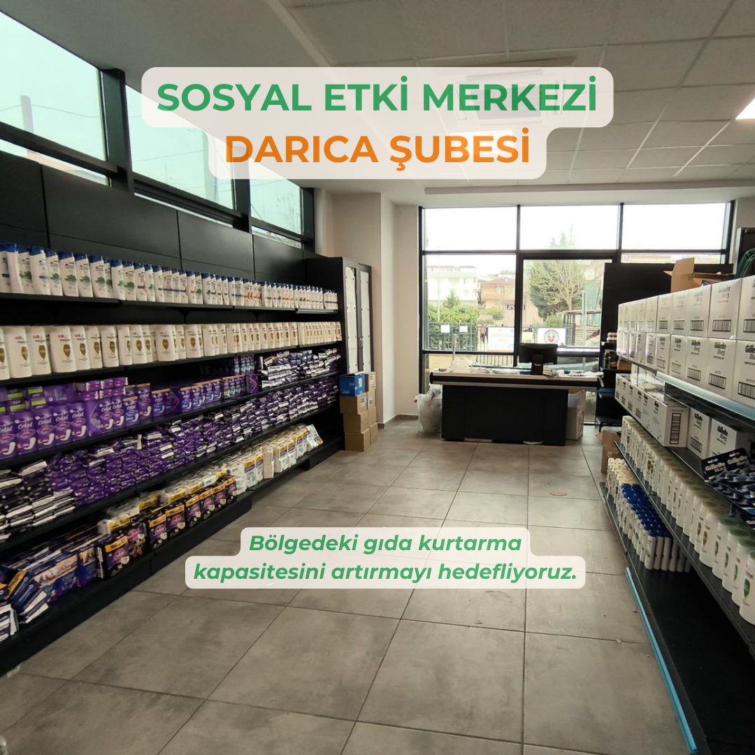 🎉 Sosyal Etki Merkezimizin 2. şubesini Darıca’da açtık! 🌍
💚 Haftada 4 gün dağıtım
💚 Düzenli destek
💚 Gıda kurtarma kapasitesi artışı
Ayda binlerce sofraya umut oluyoruz.
Bu model başka şehirlerde de olsun ister miydin? 💡