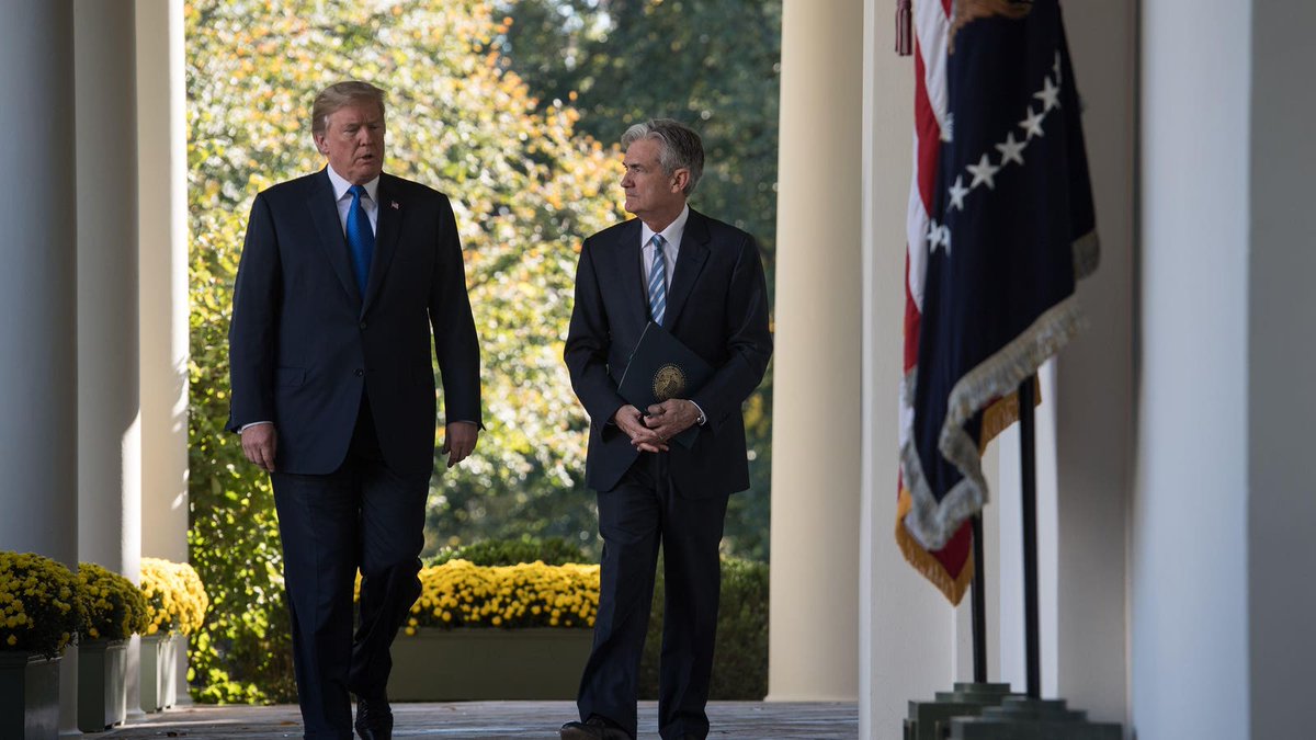 Forbes's tweet image. President Donald Trump and Federal Reserve Chairman Jerome Powell’s yearlong feud escalated Thursday. Here's what to know: trib.al/psQQCJ0