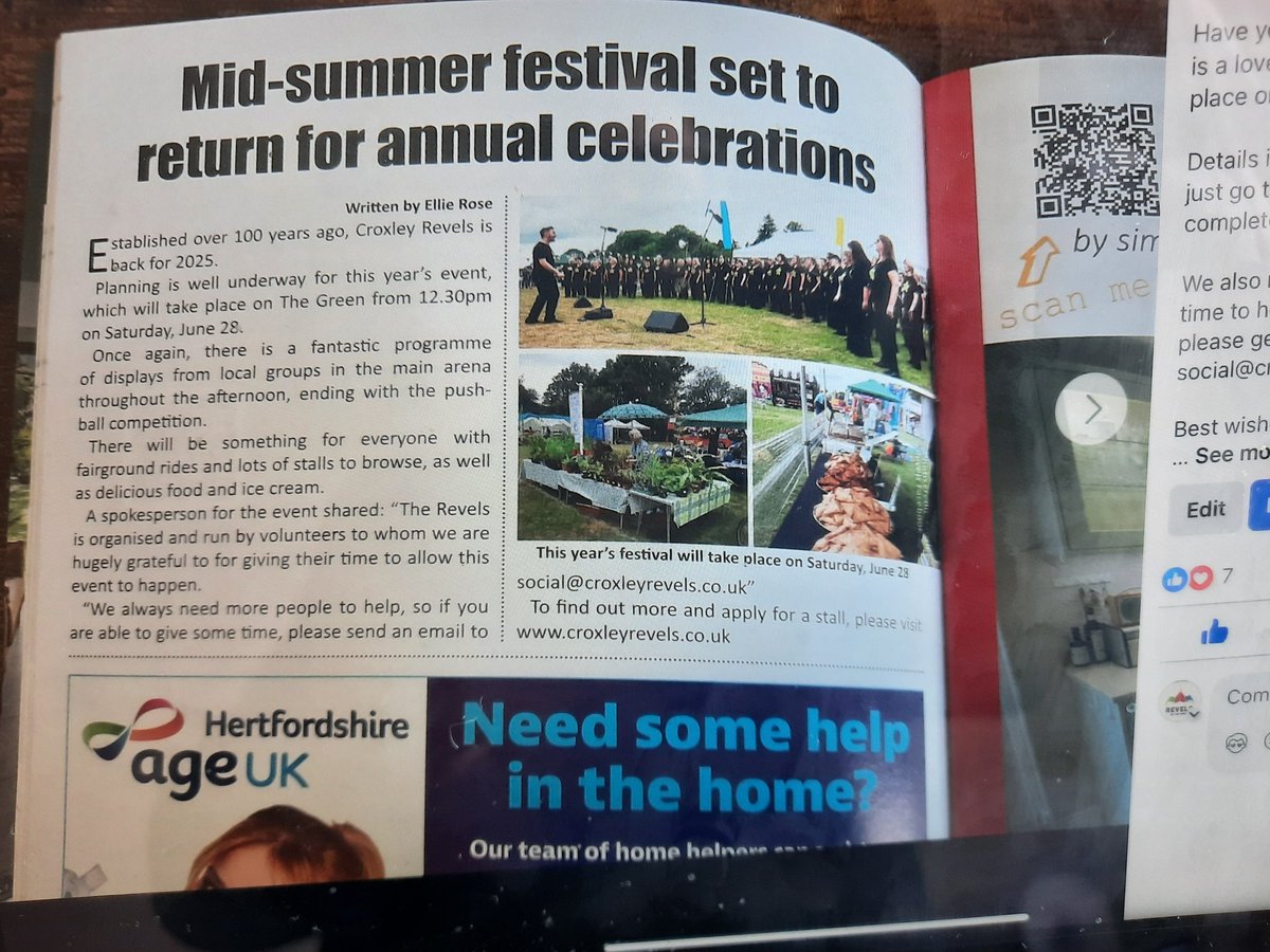 # Croxleyrevels , Saturday 28th June 2025.

Apply for a stall by visiting croxleyrevels.co.uk

Fab opportunity to get your business in front of 1000s of people.  Can you afford not to and miss out ?