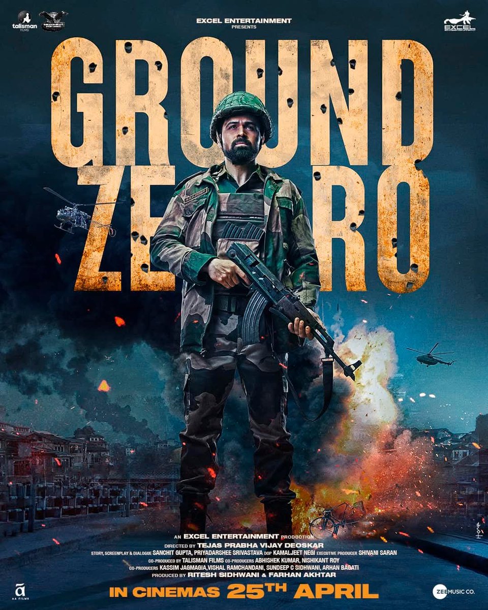CinemaxUg's tweet photo. In 7 days, step into the world of Ground Zero. In @CinemaxUg on 25th April. #7DaysToGroundZero
#EmraanHashmi #ZoyaHussain #LalitPrabhakar #RockeyRaina #ComingSoon #HindiMovie #IndianMovie #GroundZero #GroundZeroMovie https://t.co/QjQrIq1NAs