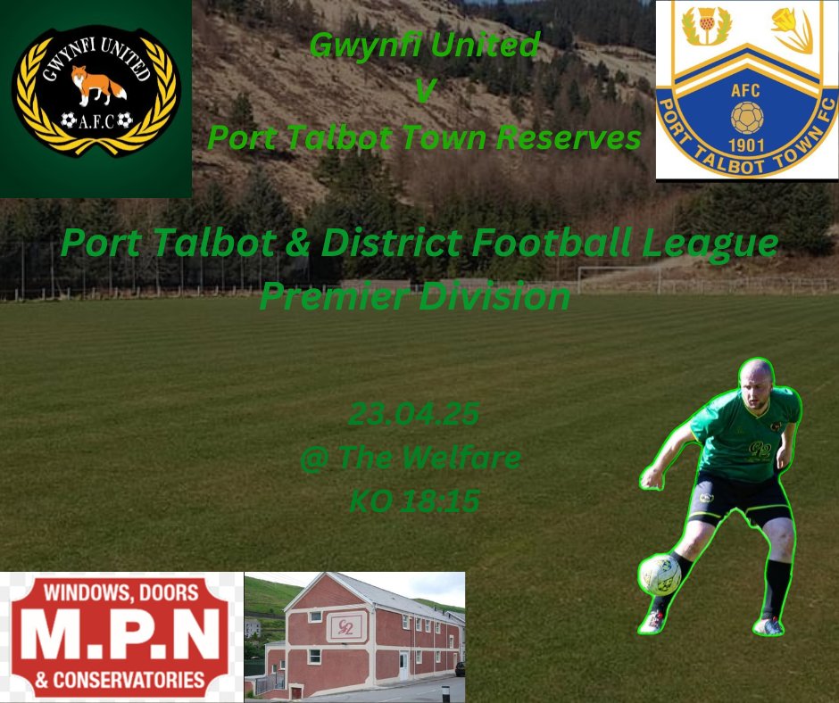 No Fixture for us this weekend, but we are back at the Welfare Wednesday evening when we welcome <a href="/PortTalbotTown/">Port Talbot Town FC</a> Reserves. 
After a tough run of fixtures and results, all 3 points are as important as ever. Come and support the boys 💚 ⚽️