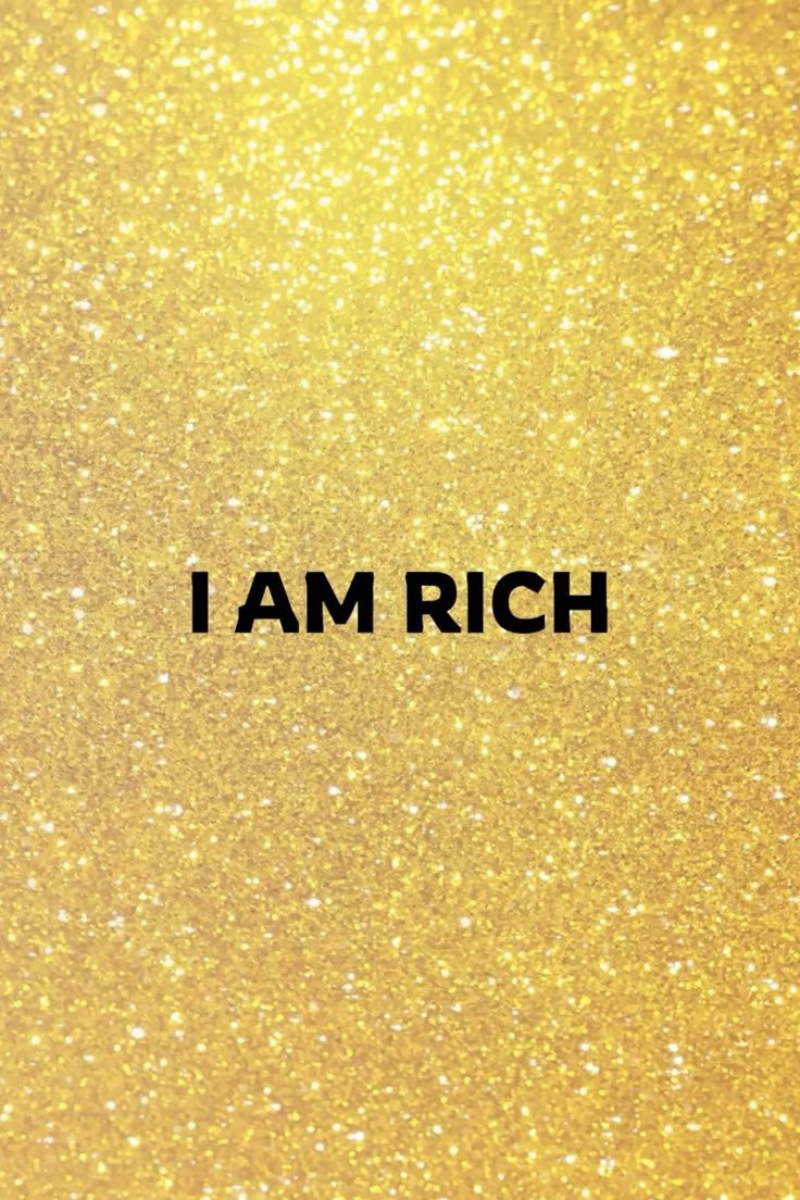 Say "I AM RICH" with faith.