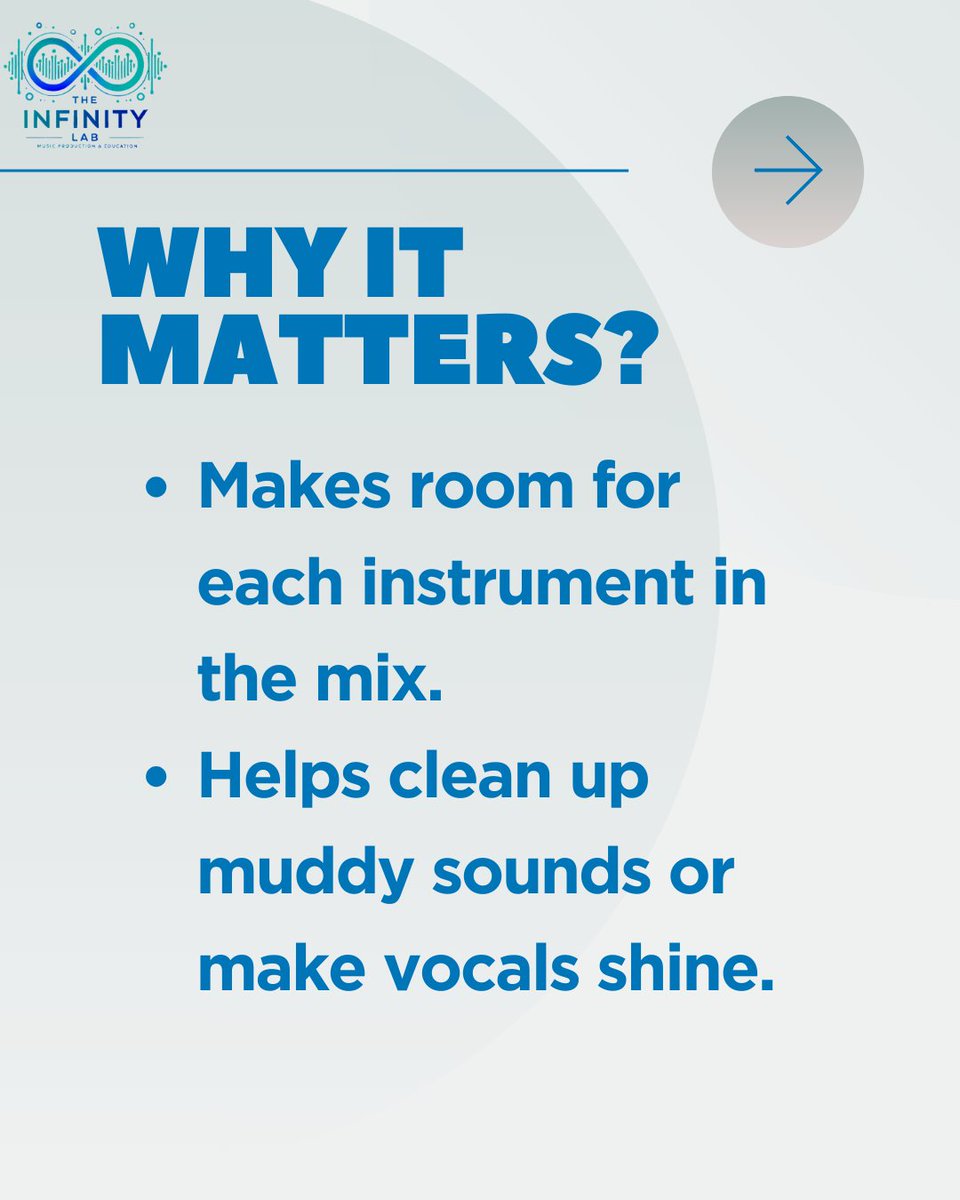 TheInfinityLab's tweet image. Your 808 and your vocal are BEEFING in the same frequency zone?
Time to call in the EQ peacemaker 🕊️
Cut, boost, notch — let every sound breathe.
#TheInfinityLab #EqualizerEnergy #AudioCleanupCrew #MixingMastery #FrequencyWars #ProducerWisdom #LabMeUp @infdb_official