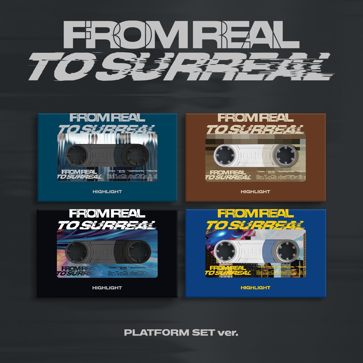 Highlight_japan's tweet photo. [📢]
HIGHLIGHT THE 6th MINI ALBUM
[From Real to Surreal]の日本限定特典付き1次予約販売受付中‼️

◆1次予約受付期間：
〜4月29日(火・祝) 23:59

✔️詳細はこちら
https://t.co/UKDrVO30DE

#HIGHLIGHT
#From_Real_to_Surreal https://t.co/XiqM7Q7xgQ