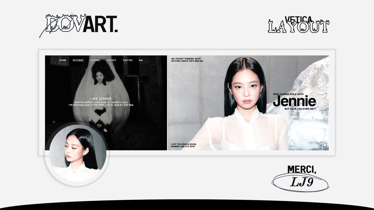 any interaction would be appreciated!  

vetica ready stock layouts. 5k/each. free replacement nick. buy 4 get 1 free. please dm directly to order it.

giselle haum ian juun lisa ningning jennie #zonauang
