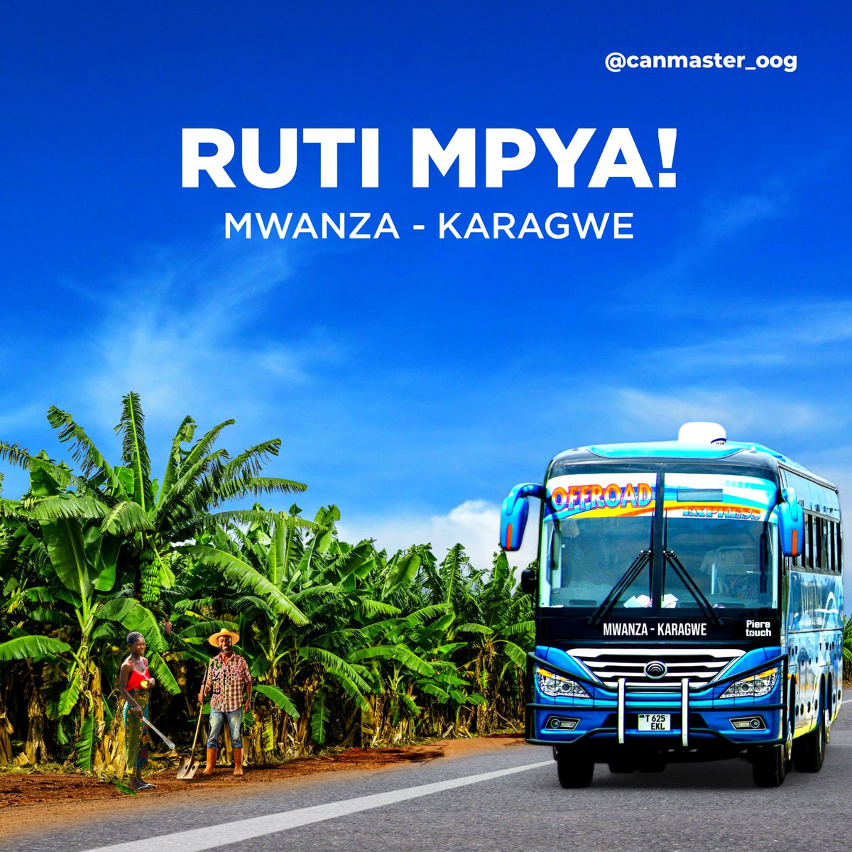 Canmaster_Oog's tweet photo. Special poster for #NyehungeExpress.
Usichanganyikiwe mazingira ni yale yale lazima tutengeneze mandhari ya eneo husika ili iwe rahisi kwa watu kutambua na ndio maana kuna mazingira ya shamba la ndizi, moja ya mazao pendwa mkoani kagera.
#GraphicsZaMabasi
#CanmasterDesigns https://t.co/hQAVD2gdmU