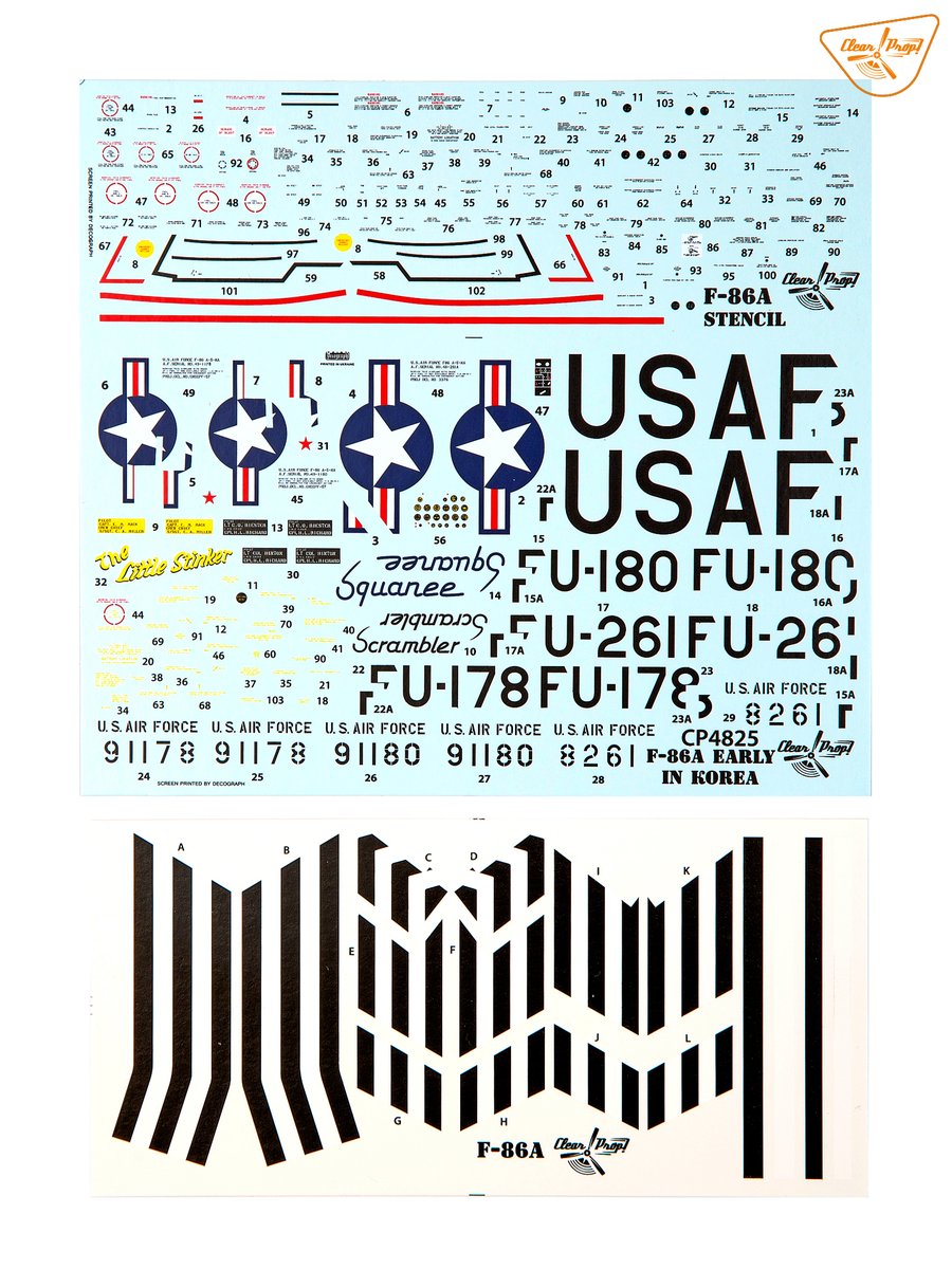 New Kit Release – F-86A in Korea (Early Variants)

We’re thrilled to present our brand-new kit: CP4825 – F-86A in Korea (Early Variants) in 1/48 scale!

Available now on our website: clearpropmodels.com/cp_4825
Also, available through our official distributors.