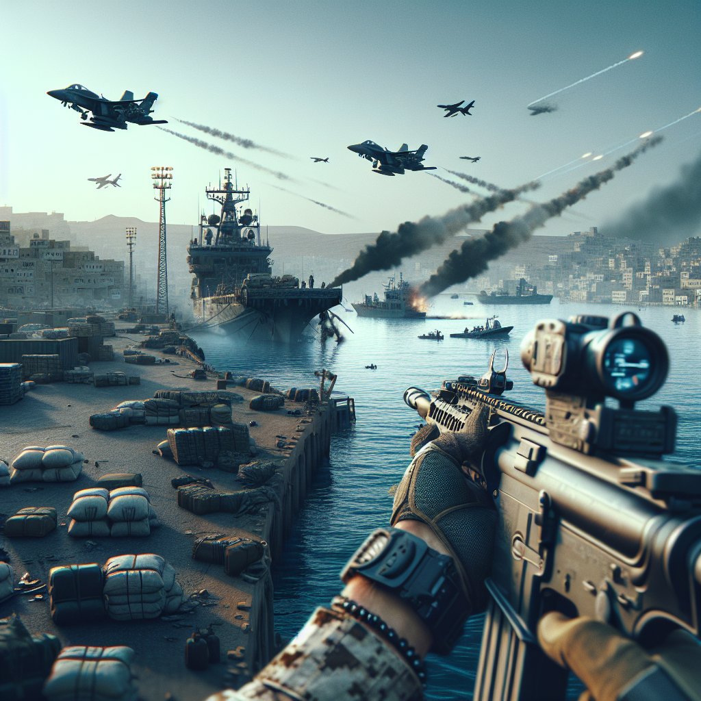 InfoSiftWeekly's tweet photo. Military Movement - HIGH threat level
🚨 U.S. forces conduct precision strikes on Houthi-controlled Ras Issa port in Hodeidah, Yemen. Terrorist group claims 58 killed, 126 injured. Operation likely targets Houthi threat to maritime security. #USCounterterrorism #RegionalStability 🇺🇸🚢 (Source: @AlHadath)