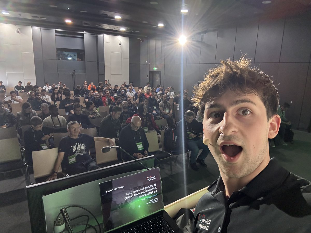 cedricclyburn's tweet image. Wooo hoo! First #Devoxx completed successfully ✅ I had a fantastic time with the @rhdevelopers team in Paris this week at @DevoxxFR and it blew my mind! 4,500 developers and engineers all tinkering and live demo-ing, including my talk on document processing using #Docling