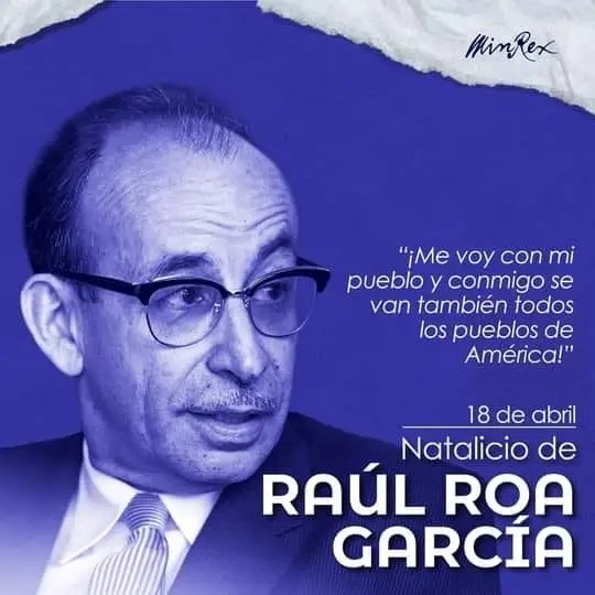 SanctiSpiritus1's tweet photo. 🇨🇺| En #SanctiSpíritusEnMarcha recordamos este #18DeAbril el nacimiento del destacado revolucionario cubano Raúl Roa García. Por su amor a la Revolución, su compromiso con la Patria y con Fidel, fue apodado y reconocido como el canciller de la dignidad. https://t.co/1RMphfxq0K