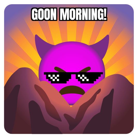 0xGOON_morning's tweet photo. Goon Morning 👿 https://t.co/mczXdvN8Is