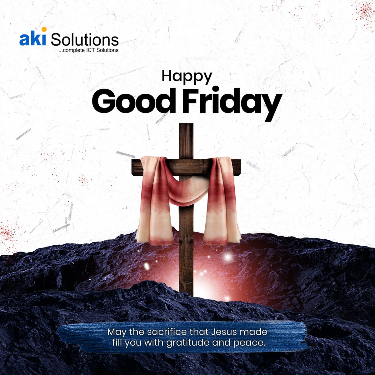 Akisolutionsng's tweet photo. Today we pause to honor the power of sacrifice and the promise of a better tomorrow.

Wishing you peace, purpose, and progress this Good Friday.

#GoodFriday #AkiSolution #DrivenByPurpose https://t.co/ZDpq32FXOG