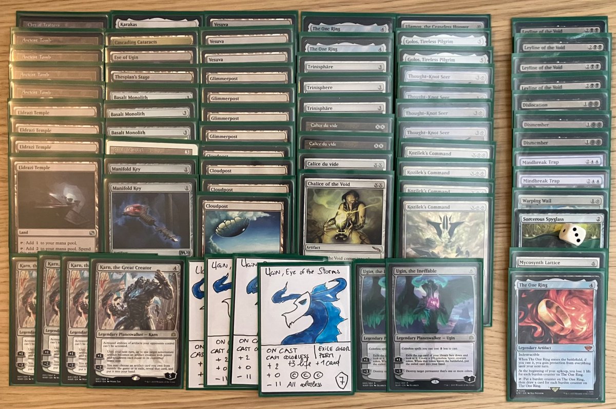phulkor's tweet photo. Last week was #mtglegacy #fnm - my favorite format - @OutpostGhent. I really wanted to try new #ugin and a play colorless #cloudpost. 2-2 but I had a lot of fun ๐ https://t.co/YEkOk14Gfg