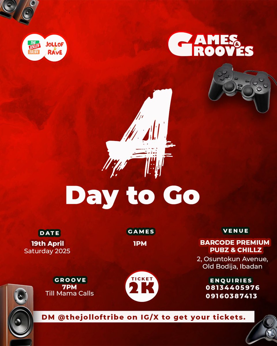 TheJollofTribe's tweet photo. Tomorrow We Turn Up in grand style . 

Ibadan come outside and let’s have Fun https://t.co/tNN2u1kk5G