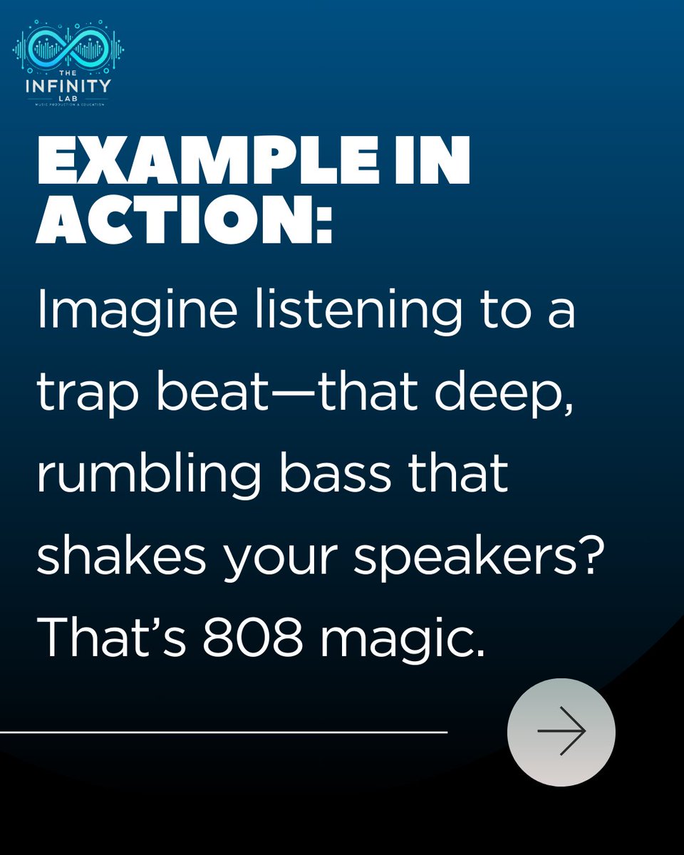 TheInfinityLab's tweet image. The 808 isn’t just a sound — it’s a statement.
Originally a drum machine kick. Now?
It’s the THUNDER in trap. The heartbeat of hip-hop.
Feel it. Don’t just hear it.
#TheInfinityLab #808Culture #BasslineBoss #BeatmakerBasics #ProducerTalk #LowEndLegend #LabMeUp @infdb_official