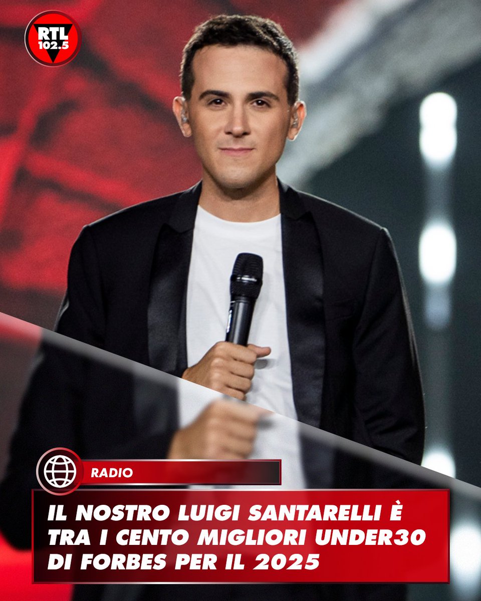 👏🏻❤️ Il nostro <a href="/L_Santarelli/">Luigi Santarelli</a> è tra i cento migliori under30 di Forbes Italia per il 2025, nella categoria Media &amp; marketing. La lista, suddivisa in dieci categorie, seleziona ogni anno i cento migliori talenti under30 del Paese.