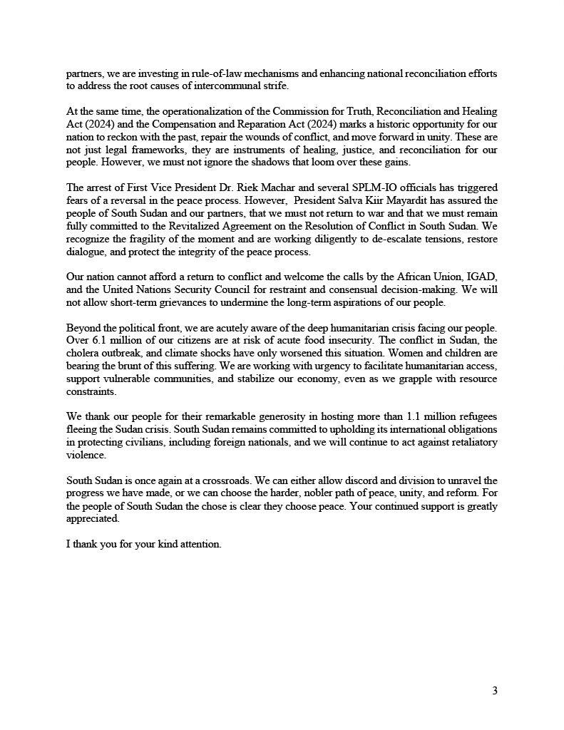 South Sudan Government tweet media