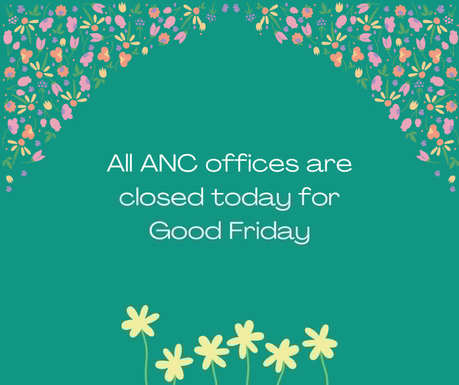 All ANC offices, including our language schools, are closed today for Good Friday. We will be open at normal business hours on Monday, April 21.