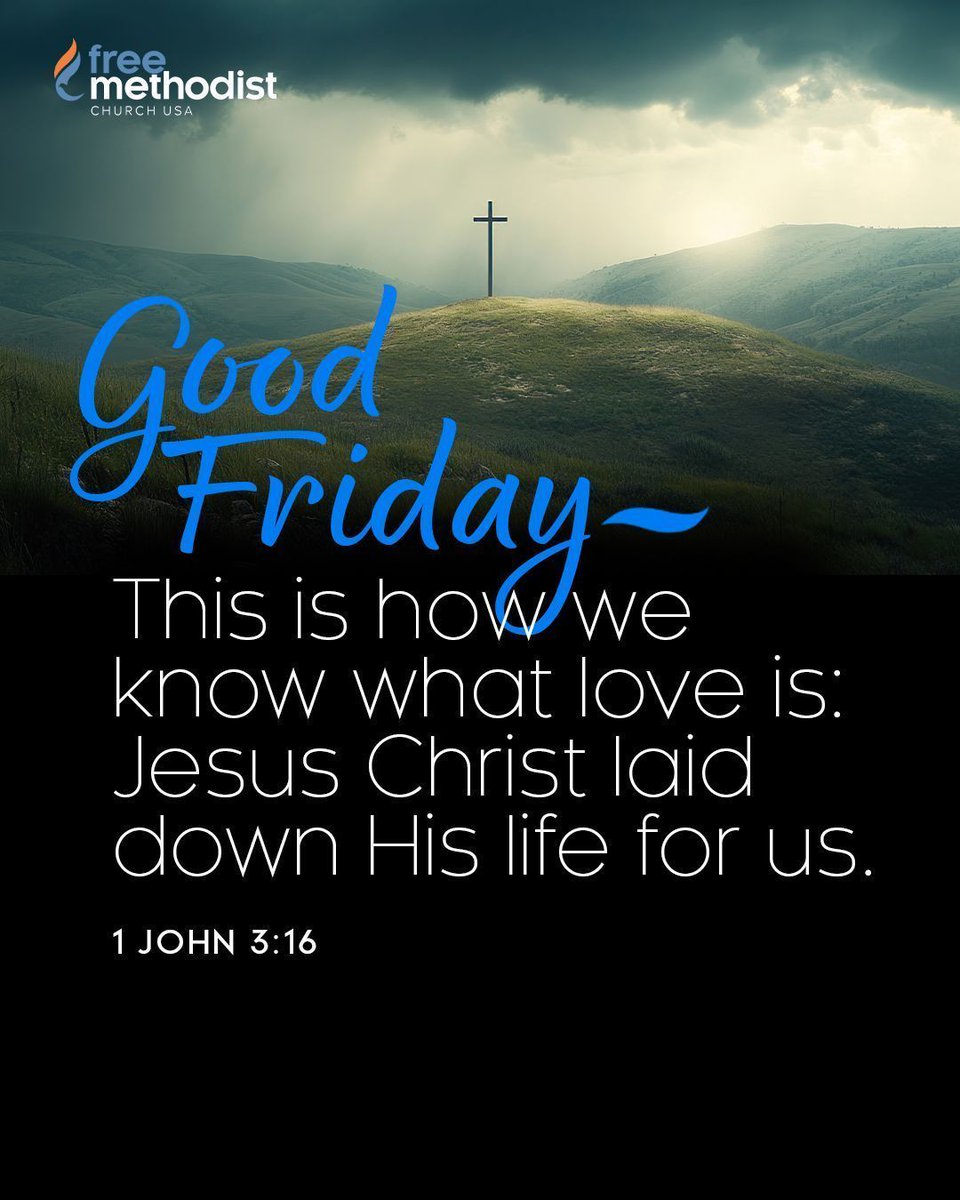 fmchurchusa's tweet photo. Please, Father, let Your presence fill us today as we remember the pain and suffering of the cross, and all that Jesus was willing to endure out of His love for us. Please help our actions and words towards others and ourselves reflect this ultimate gift of love.
Amen.

#FMCUSA https://t.co/zhhVoozfTI