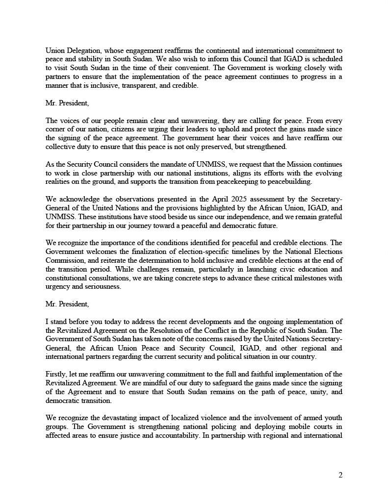 South Sudan Government tweet media