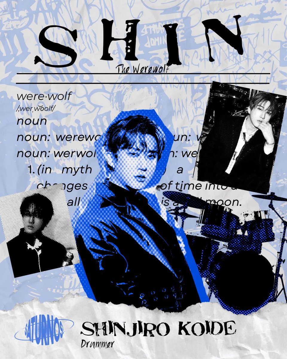 04/18/25 - Drummer

【Letters From España Boulevard】

Meet Saturnos’ Werewolf, 
— Shinjiro Koide 🥁🎼

           / 𝘐𝘴𝘪𝘱 𝘢𝘺 𝘸𝘢𝘭𝘢𝘯𝘨 𝘭𝘢𝘮𝘢𝘯 
              𝘬𝘶𝘯𝘥𝘪 𝘶𝘮𝘶𝘸𝘪 𝘴𝘢 𝘪𝘺𝘰 / 

𝘵𝘳𝘢𝘤𝘬 02.